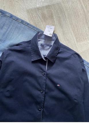 Tommy hilfiger базова сорочка, блузка, блуза, притаденная рубашка, классическая рубашка3 фото