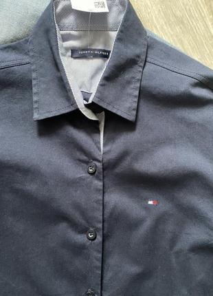 Tommy hilfiger базова сорочка, блузка, блуза, притаденная рубашка, классическая рубашка4 фото