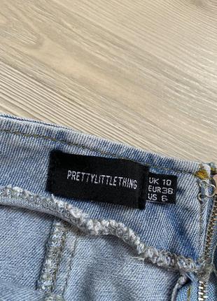Актуальна джинсова спідниця міні, стильна, модна, трендова5 фото