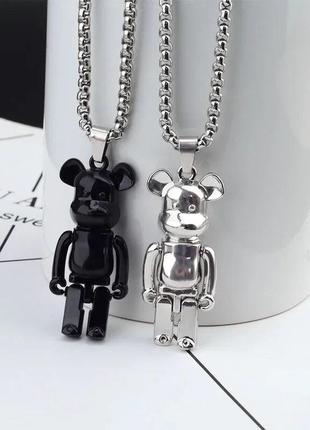 Ведмедик кулон bearbrick3 фото