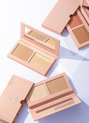 Подвійні палетки для корекції обличчя