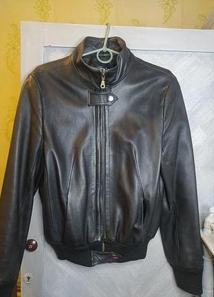 Шкіряний бомбер