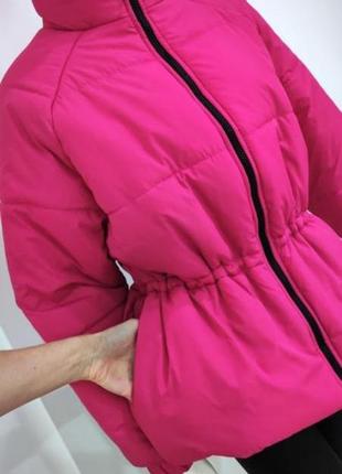 Яскрава куртка ♥️ талія на резинці4 фото