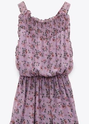 Міні сукня для відпустки zara з принтом, нова з етикеткою3 фото