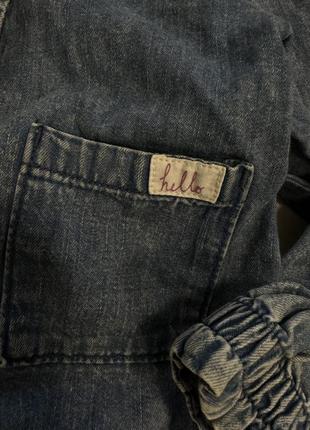 Стильная джинсовая рубашка h&m, рубашка 2