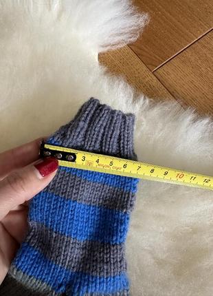 Вʼязані шкарпетки вовна на стопу 18 см ручна робота5 фото