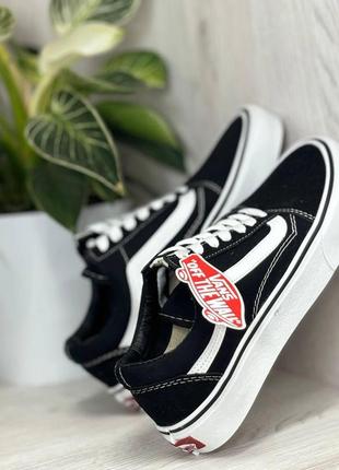 Женские топовые кеды ванс олд скул vans old skool 36-406 фото