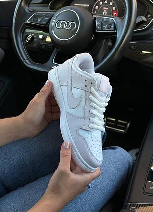 Жіночі кросівки nike sb dunk low retro white easy pink