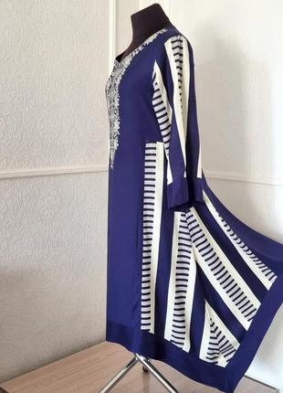 Сукня туніка кафтан з вишивкою4 фото