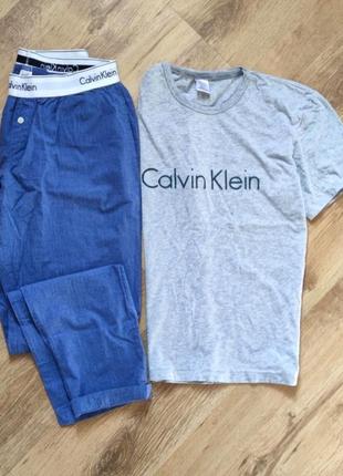 Calvin klein xs s 36 34 піжама штани футболка для дому і сну