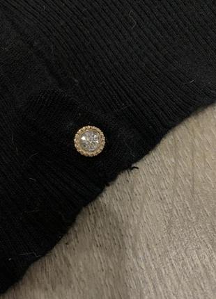 Чорний кардиган кофта на ґудзиках блузка в рубчик lipsy4 фото