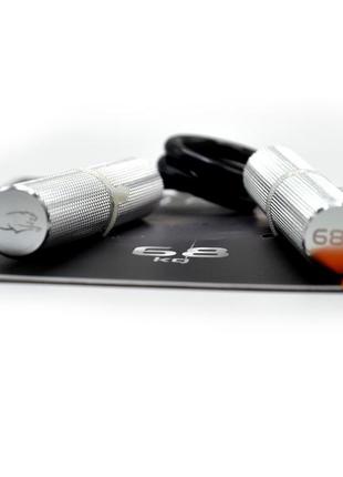 Еспандер-ножиці алюмінієвий powerplay 4322 (68 кг) hand grip срібний pro_39010 фото