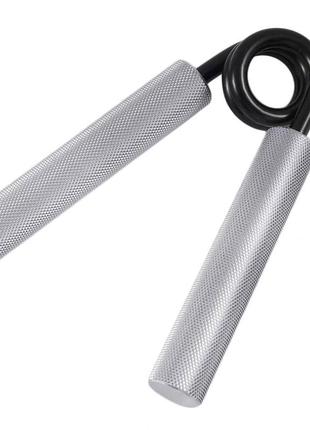 Еспандер-ножиці алюмінієвий powerplay 4322 (68 кг) hand grip срібний pro_3903 фото