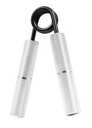 Еспандер-ножиці алюмінієвий powerplay 4322 (68 кг) hand grip срібний pro_3902 фото