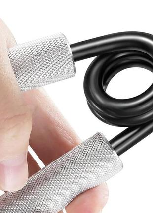 Еспандер-ножиці алюмінієвий powerplay 4322 (68 кг) hand grip срібний pro_3905 фото