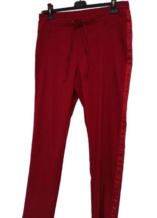 Трикотажні штани на резинці, брюки с лампасами