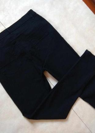 Брендовые черные джинсы скинни с высокой талией на высокий рост boohoo, 14 размер.4 фото
