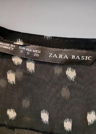 Сукня на запах в горох zara4 фото