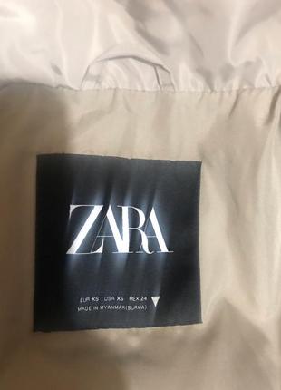 Пуфер довгий куртка довга zara9 фото