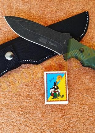 Нож тактический охотничий туристический  columbia 011a с ножнами2 фото