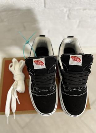 Кеди vans knu skool black white platform ванси 38 39 розмір