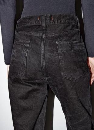 Нові джинси zara collection relaxed fit mid-rise чорніі3 фото