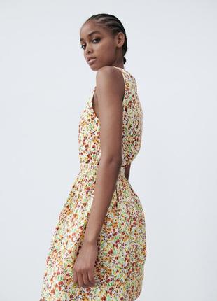 Сукня з квітковим принтом zara, із біркою3 фото
