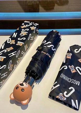 Парасолька moschino, брендова парасоля жіноча,зонт,тренд