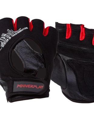 Перчатки для фитнеса powerplay 2222 черные xl pro_490