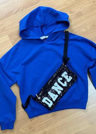 Свитшот худи кофта с сумочкой тайетки турция