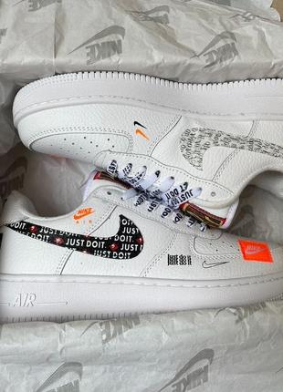 Nike air force 1 low “just do it” white7 фото