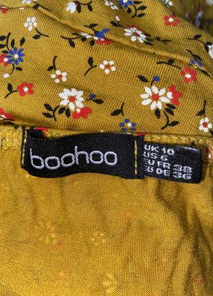 Платье в цветочек короткое boohoo сарафан в квіточку9 фото