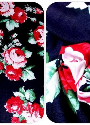 Красивый вискозный кардиган "be you" с розами. размер uk 12(m).9 фото