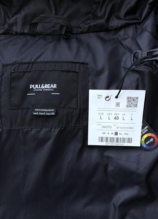 Куртка pull&bear (s,m,l,xl) lightweight puffer jacket оригінал демі9 фото