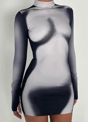Сукня , плаття з імітацією тіла   🔥🔥🔥2 фото