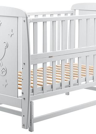 Ліжко babyroom умка dumo-02 маятник, відкидний бік бук сірий