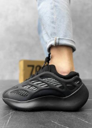 Скидки ‼️ женские демисезонные кроссовки yeezy boost 700 black / демисезонная женская обувь на весну, лето осень кроссы1 фото