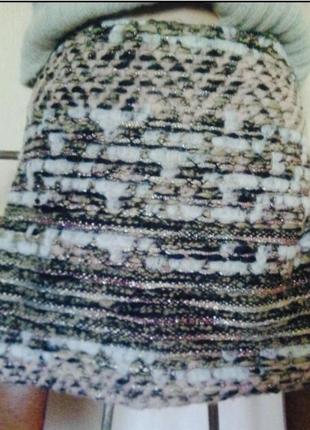 🔥 спідниця 🔥 юбка вовна букле італія міні коротка3 фото
