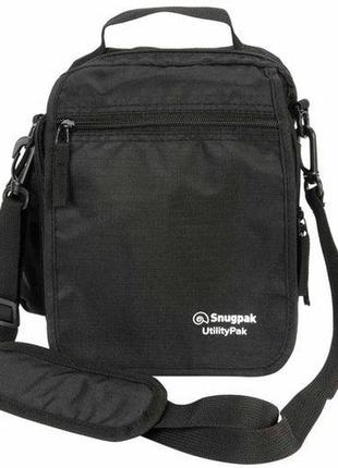 Портфель - сумка через плече для аксесуарів snugpak "utility pak" black