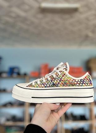 Жіночі кеди на платформі converse оригінал нові сток без коробки