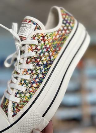 Жіночі кеди на платформі converse оригінал нові сток без коробки6 фото