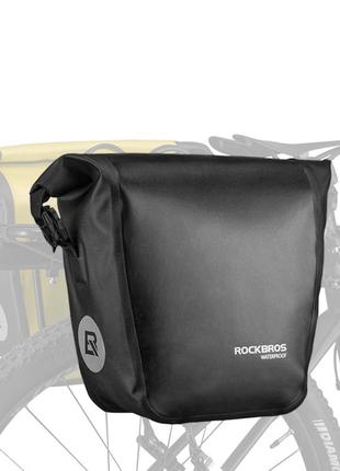 Велосипедная водостойкая сумка на багажник rockbros as-003 18л желтый