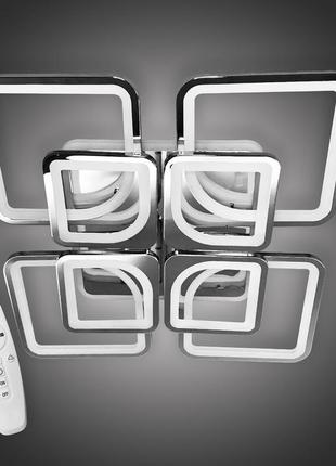 Люстра светодиодная 517 dlight 3color с пультом 190вт хром (01919)