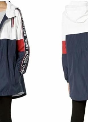 Tommy hilfiger куртка вітровка жіноча плащ триколірна2 фото