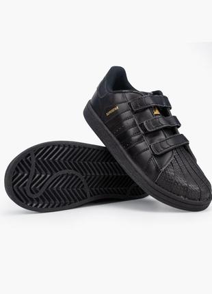 Жіночі кеди adidas superstar чорні