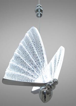 Підвіс у вигляді метелика світлодіодна люстра d822-1hr хром2 фото