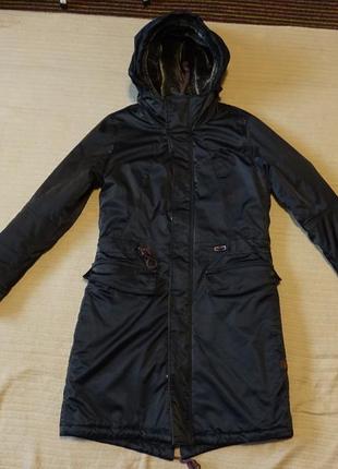 Стильная фирменная  утепленная черная парка g-star raw duty premium relax parka m.1 фото