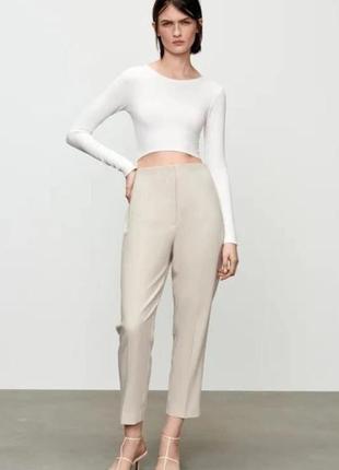 Короткий білий топ zara, новий з етикеткою