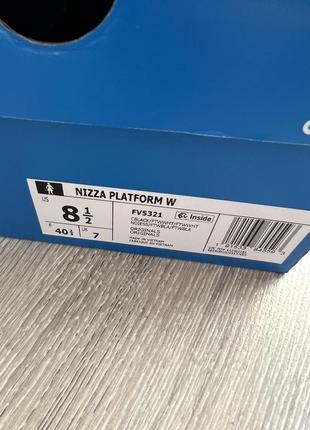 Кеди кросівки adidas nizza platform нові оригінал 39, 39,5, 40 us 8 1/26 фото