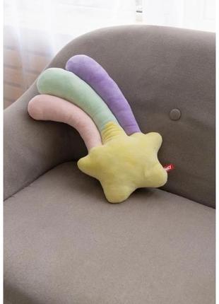Мягкая игрушка - подушка с нежной структурой ткани ортопедически удобная форма размер 52 см х 28см звездопад3 фото